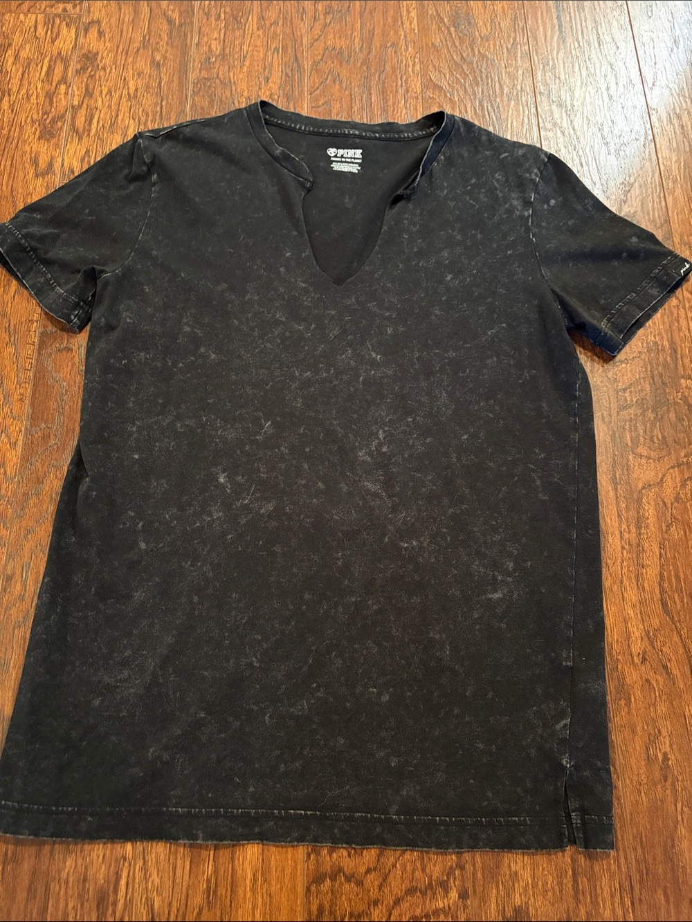 PINK Victoria's Secret washed black tee shirt